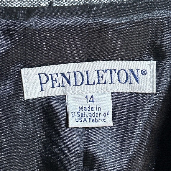 Vintage Pendleton Wool Suit Women’s Size 14 Jacket Size 10 Pants Wool/Silk - Picture 4 of 14